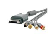 eForCity Cable Gray AV Composite and S Video Cable Black High Speed HDMI Cable M M Bundle Compatible With Microsoft Xbox 360 Xbox 360 Slim