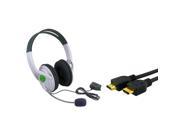eForCity 6 HDMI HD AV Cable Premium Headset Microphone Compatible With Xbox360 Live US Quick!