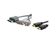 eForCity Premium Component AV TV Cable 25 ft HDMI Cable 1.3 Compatible With Xbox 360 HDTV