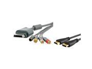 eForCity Compatible With Xbox 360 S Video RCA Composite AV Cable v1.3 3ft HDMI Cable
