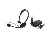 eForCity Black Game Live Headset With Mic 3600mAh Battery With USB Cable Compatible With Xbox 360