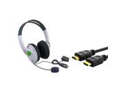 eForCity 25 ft 1.3 HDMI Cable Headset Headphone Earphone Compatible With Microsoft Xbox 360 Slim