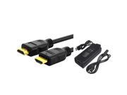 eForCity 25 Ft HDMI Cable M M Gold 135w 12V AC Power Adapter Charger compatible with Xbox 360 Slim