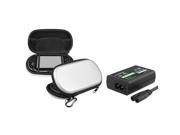 Silver Eva Case with 1 Travel Wall Charger for Sony Playstation Vita