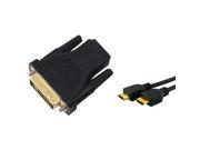 eForCity Black High Speed HDMI Cable M M Black HDMI F to DVI M Adapter For PS3 PS4 Xbox One