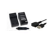 eForCity Battery Charger eForCity USB Data Cable Compatible With Sony NP Fg1 Dsc W210 W220