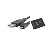 eForCity Compatible With Olympus Camera Usb Cable Li 40B Li42B Battery Pack