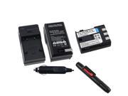 eForCity NB 2Lh Battery And Charger Compatible With Canon Rebel Xt 350D Black Camera Len Cleaning Pen Kit
