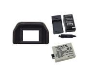 eForCity 2X Battery Charger Compatible With Canon Eos 500D 1000D 450D Rebel Xs Xsi T1I Lp E5 Eyecup