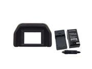 eForCity 18.Mm Eyecup Lp E5 Compact Battery Charger Set Compatible With Canon Eos 1000D 450D 500D Digital Rebel T1I Digital Rebel Xsi