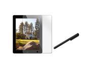 eForCity Black Universal Touch Screen Stylus 2X Reusable Screen Protector Compatible With Apple® iPad with Retina display