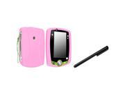 eForCity Black Universal Touch Screen Stylus Baby Pink Silicone Skin Case Compatible With LeapFrog LeapPad 2