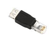 eForCity 2x USB A Female F to Ethernet RJ45 Male Router Adapter
