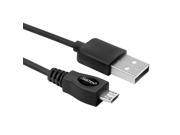 eForCity Micro USB [2 in 1] Cable 6FT Black Compatible With Samsung Galaxy Tab 4 7.0 8.0 10.1