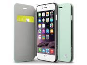 Apple iPhone 6 6s Case CobblePro Glow Stand Folio Flip Leather [Card Slot] Wallet Flap Pouch Case Cover Compatible With Apple iPhone 6 6s Mint Green