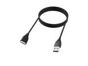 Insten 3ft Replacement USB Charging Cable Charger Cord for Fitbit Surge Fitness Super Watch Wristband - Black