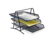 Lorell Steel Mesh 3 Tier Mesh Desk Tray