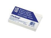Oxford Ruled Index Cards, 3 inch x 5 inch, White, 100ct