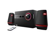 QFX BT 206 2.1 Channel Speaker System With Bluetooth FM Radio Black