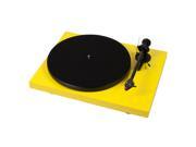 PRO JECT Debut Carbon DC Turntable With Ortofon 2M Red Cartridge Yellow