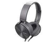Sony MDR XB950AP H Extra Bass Smartphone Headphones with In Line Mic Gray