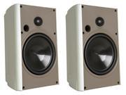 Proficient Audio AW525 5.25 2 way Compact Indoor Outdoor Stereo Speaker Pair White