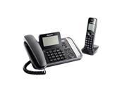 PANASONIC KX TG9582B DECT 6.0 1.9 GHz Link2Cell R 2 Line Digital Corded Cordless Phone 2 Handsets