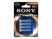 Sony Stamina Platinum AM4PTB8D Battery 8 x AAA alkaline