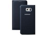 SAMSUNG 34 2898 05 XP Samsung R Galaxy S R 6 edge Wallet Flip Cover Black Sapphire Fabric