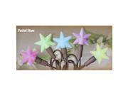 Vickie Jean s Creations 1080061 20 Light Brown Wire Pastel Star Pop Ons Miniature String Set 10 8006 1
