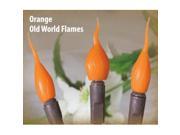 Vickie Jean s Creations 1080891 20 Light Brown Wire Orange Old World Flame Pop Ons Miniature String Set 10 8089 1