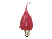Vickie Jean s Creations 010017 Red Candelabra Screw Base Light Bulb