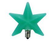Vickie Jean s Creations 010153 Large Green Star Candelabra Screw Base Light Bulb