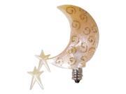 Vickie Jean s Creations 014214 Glitter Swirl Moonshower Candelabra Screw Base Light Bulb