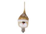 Vickie Jean s Creations 0141237 Sparkle Gold Santa Candelabra Screw Base Light Bulb