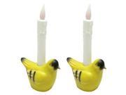 GKI Bethlehem 10297 9 x 5 Yellow Finch Battery Operated Flameless LED Candle Light with Timer 2 pack Batteries Not Included