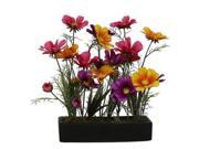 Vickerman 31776 Wild Coreopsis in Black Tray F12149 Home Office Floral Arrangements