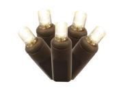 Vickerman 346657 100 Light 50 Brown Wire Warm White Wide Angle LED Lights with 6 Spacing X6B6101