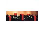Ohio Wholesale 46549 34 x 10 x 1 Christmas Classic Battery Operated LED Lighted Canvas Batteries Not Included