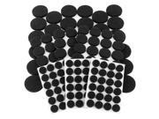 Junipers Heavy Duty Premium Durable Self Stick Felt Furniture Floor Pad Protectors Assorted Sizes Pack of 152 Black