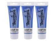 Thornton s Art Supply Acrylic Paint Tube 75ml 2.54oz Pack of 3 Cobalt Blue