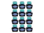 Thornton s Luxury Goods Fountain Pen Ink Bottle 30ml Pack of 12 Turquoise