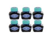 Thornton s Luxury Goods Fountain Pen Ink Bottle 30ml Pack of 6 Turquoise