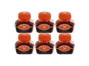 Thornton s Luxury Goods Fountain Pen Ink Bottle 30ml Pack of 6 Orange