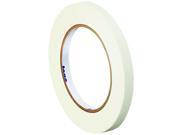 Tape Logic Colored Masking Tape 1 2 x 60 Yards 4.9mm White Case of 72 Rolls