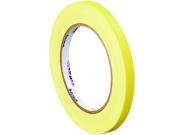 Tape Logic Colored Masking Tape 1 2 x 60 Yards 4.9mm Yellow Case of 72 Rolls