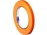 Tape Logic Colored Masking Tape 1 2 x 60 Yards 4.9mm Orange Case of 72 Rolls