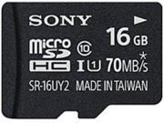 Sony SR16UY2A TQ 16 GB Class 10 MicroSDHC Memory Card with Adapter