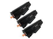 Superb Choice® Compatible Toner Cartridge for HP 36A CB436A use in HP LaserJet M1522nf MFP Printer Pack of 3 Black