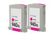 Superb Choice® Remanufactured ink Cartridge for HP 940XL use in OfficeJet Pro 8000 Enterprise Printer A811a 8000 Wireless Printer A809n Pack of 2 Magenta